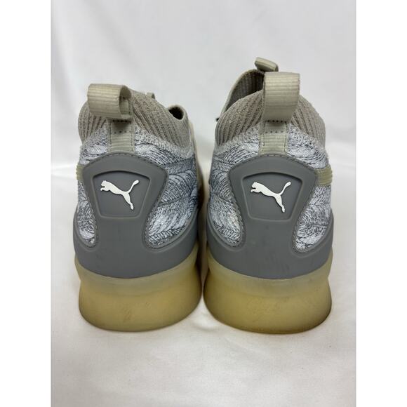 Puma Clyde Court Hightop Basketball Sneakers Grey White Size 9 Mens Embroidered main image 8